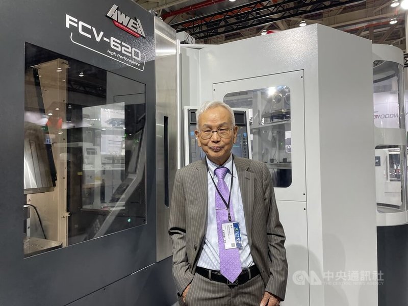 2026台灣國際工具機展25日在台中登場，程泰集團擴大參展，圖為集團會長楊德華。中央社記者鍾榮峰攝　115年3月25日