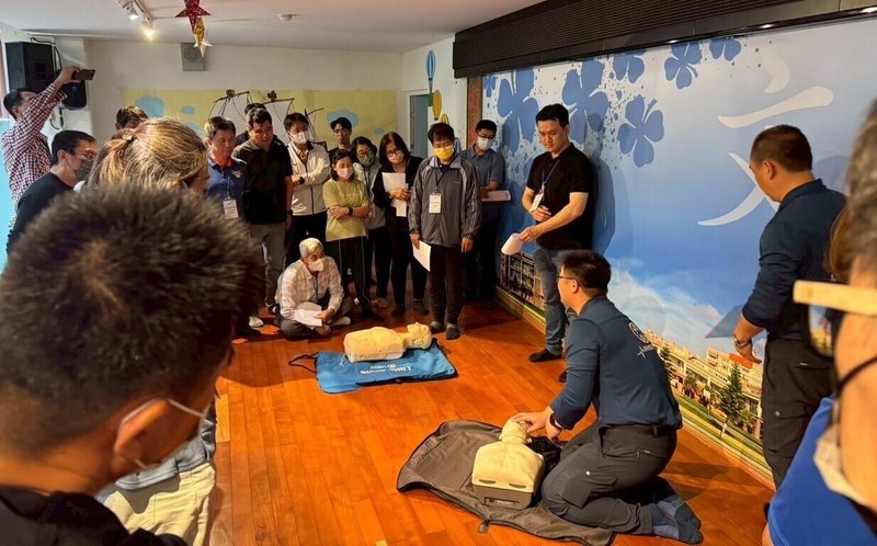 澎湖縣政府為強化基層單位災害應變能力,26日舉辦防災士擴大培訓,包括有防救災專業知能與實務應變能力,全面提升基層防災應變能力,強化島嶼地方自主防災能量韌性。(澎湖縣政府提供) 中央社 115年3月26日