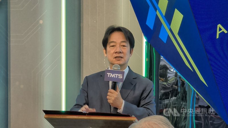 總統賴清德（圖）27日在台中出席台灣國際工具機展時表示，政府提完整國家發展的方向，特別是在產業經濟方面，但還是要中央政府總預算案通過、國防特別預算如期通過且不打折，確保國家安全、經濟發展。中央社記者蘇木春攝　115年3月27日