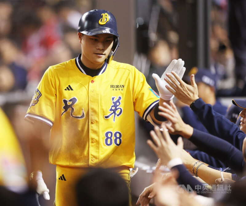 中信兄弟野手宋晟睿。（中央社檔案照片）