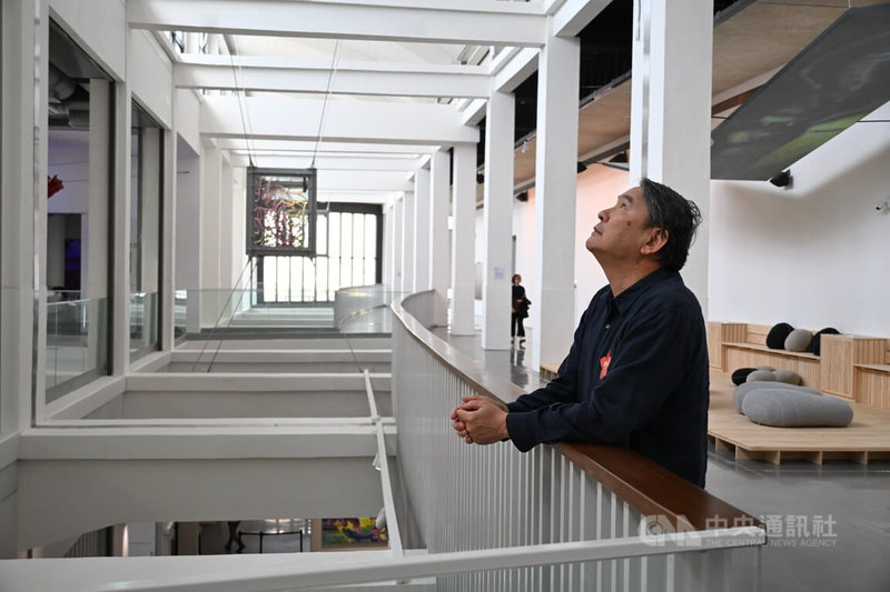 座落於屏菸1936文化基地的屏東縣立美術館是由建築師石昭永操刀，利用原有建築構造、歷史產業特色重新改造成藝術再生之地。中央社記者李卉婷攝　115年3月28日