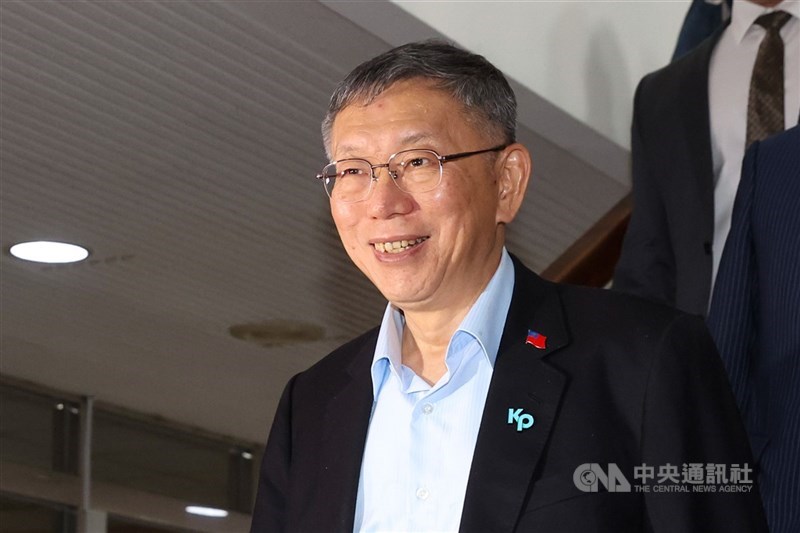 圖為前台北市長柯文哲。（中央社檔案照片）