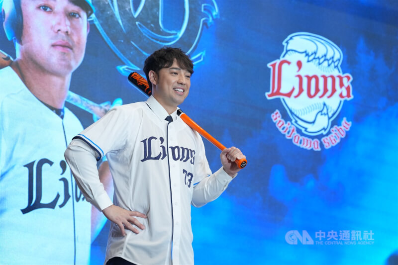 效力埼玉西武獅隊的台灣野手林安可。（中央社檔案照片）
