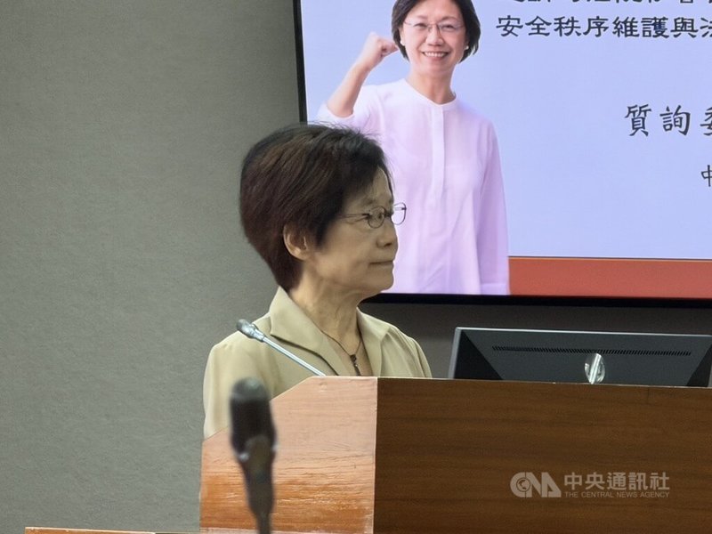 台中地院發生庭外掌摑事件，司法院祕書長高金枝（圖）30日表示，已著手制定法庭內外二套指引，讓人員面對突發狀況，有應變步驟可遵循，預估下週公告啟用。中央社記者劉世怡攝 115年3月30日