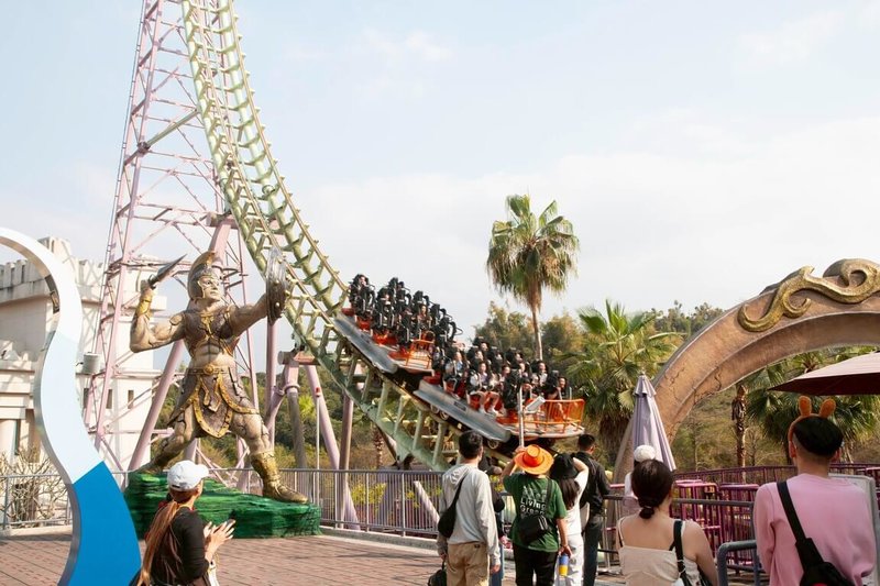 迎接兒童節連假，義大遊樂世界「希臘神獸村」推優惠，12歲以下孩童與65歲以上長者只要新台幣1元即可入園。（義大遊樂世界提供）中央社記者蔡孟妤傳真　115年3月30日