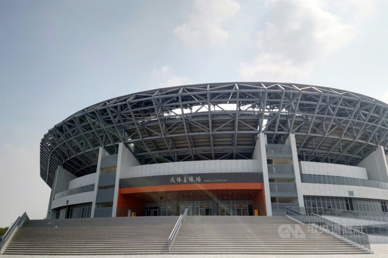 台南亞太國際棒球訓練中心成棒主球場。（中央社檔案照片）