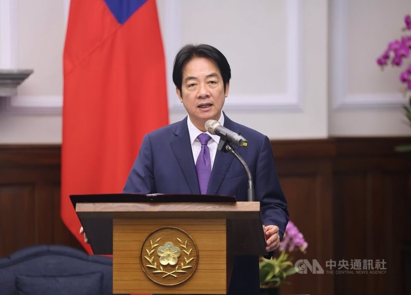 總統賴清德（圖）31日在總統府接見歐洲議會安全暨防衛委員會官方代表團，賴總統表示，面對威權主義不斷擴張，深知唯有持續強化自我防衛能力，提升社會整體韌性，並與理念相近的夥伴深化合作，才能夠以實力確保區域的和平與穩定。中央社記者王飛華攝　115年3月31日