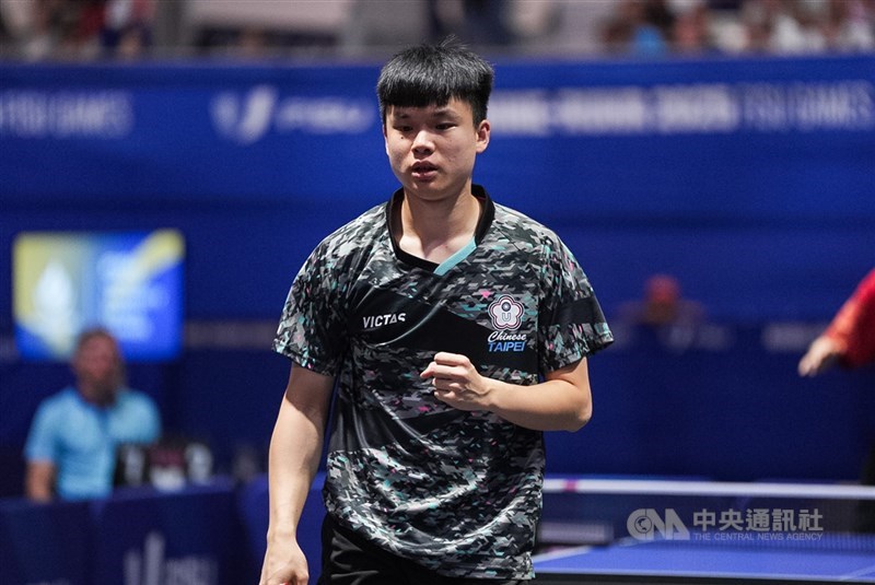 圖為桌球選手馮翊新。（中央社檔案照片）