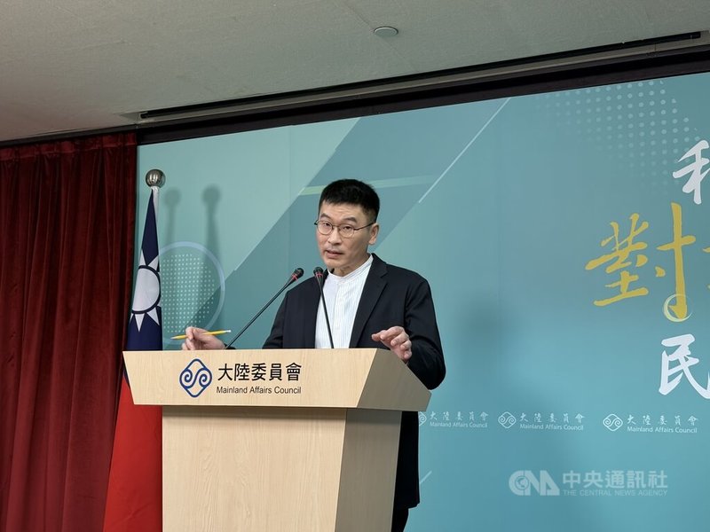 陸委會副主委兼發言人梁文傑2日表示，台灣電影要進入中國市場，必須由中國國營發行片商代理，在大陸內部的宣傳，台灣製作團隊無法控制。中央社記者廖文綺攝　115年4月2日