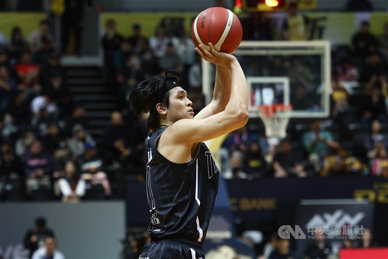 圖為台灣職業籃球大聯盟（TPBL）台北台新戰神隊球員黃聰翰。（中央社檔案照片）