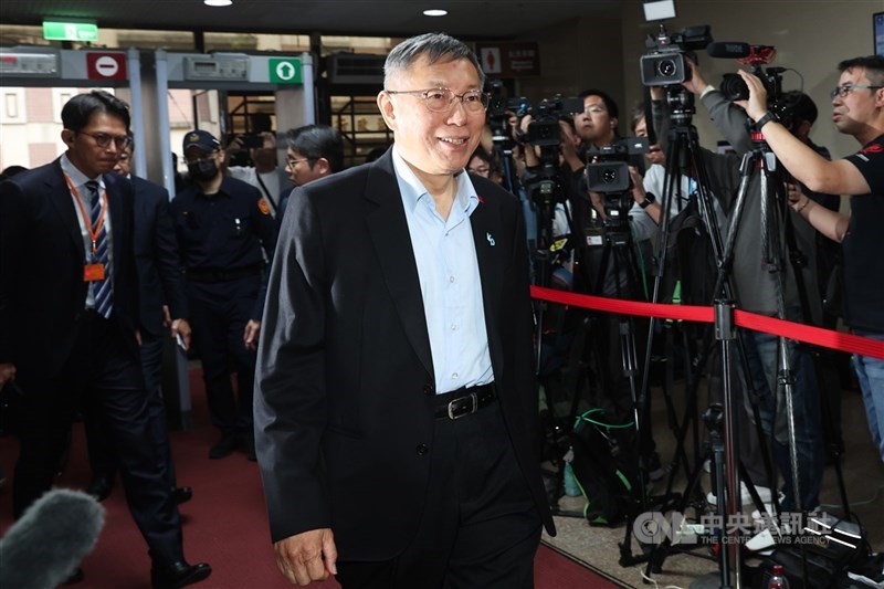 東海大學邀請民眾黨前主席柯文哲擔任「公共事務菁英講座」講者，引發討論。（中央社檔案照片）