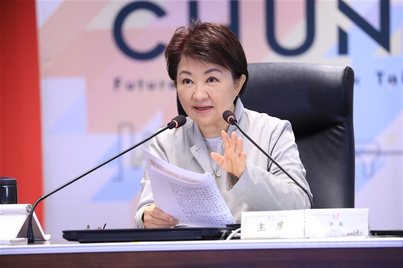 圖為台中市長盧秀燕。（中央社檔案照片）