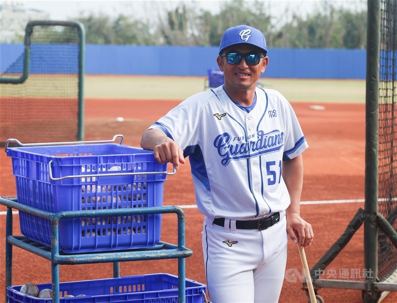 圖為中華職業棒球大聯盟富邦悍將隊總教練後藤光尊。（中央社檔案照片）