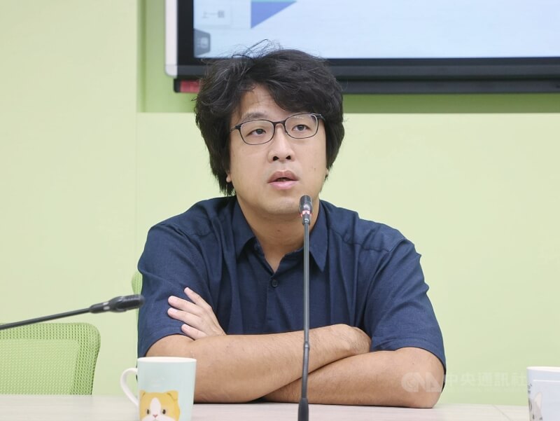 民進黨立委沈伯洋。（中央社檔案照片）