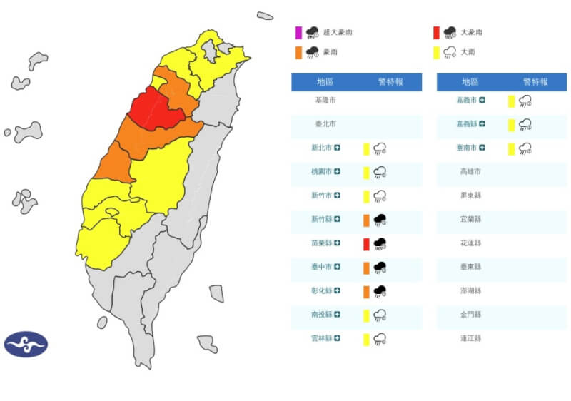 （圖取自氣象署網頁cwa.gov.tw）