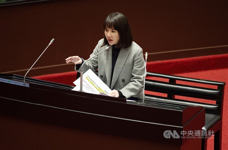 圖為國民黨立委謝衣鳯。（中央社檔案照片）
