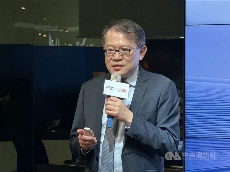 圖為倚天酷碁總經理鍾逸鈞。（中央社檔案照片）