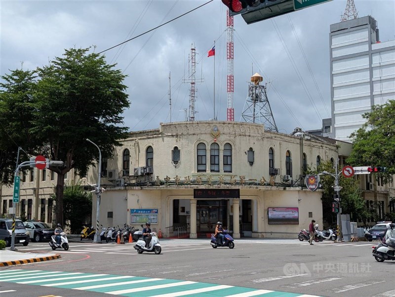 圖為台中市警局第一分局外觀。（中央社檔案照片）