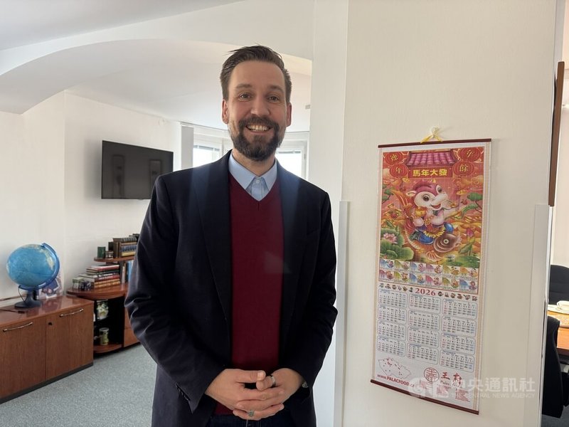 捷克觀光局執行長米德仁(František Reismüller,圖)近期接受中央社專訪時表示,他與台灣有著特殊連結,曾在2006和2007年曾在台北留學,對這座美麗的福爾摩沙島有深厚感情。中央社記者劉郁葶布拉格攝 115年4月10日