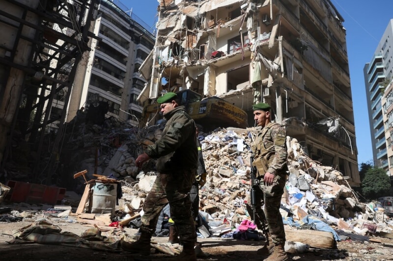 黎巴嫩貝魯特9日遭以色列空襲。（路透社）