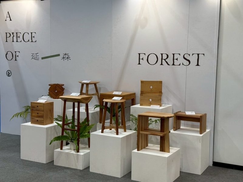 台東市公東高工參與「台灣國產木材家具特展」，以「延森」為策展主題，導入現代設計思維、模組化概念與人體工學，讓傳統木工技術轉化為符合當代生活需求的家具設計。（教育部提供）中央社記者許秩維傳真　115年4月12日