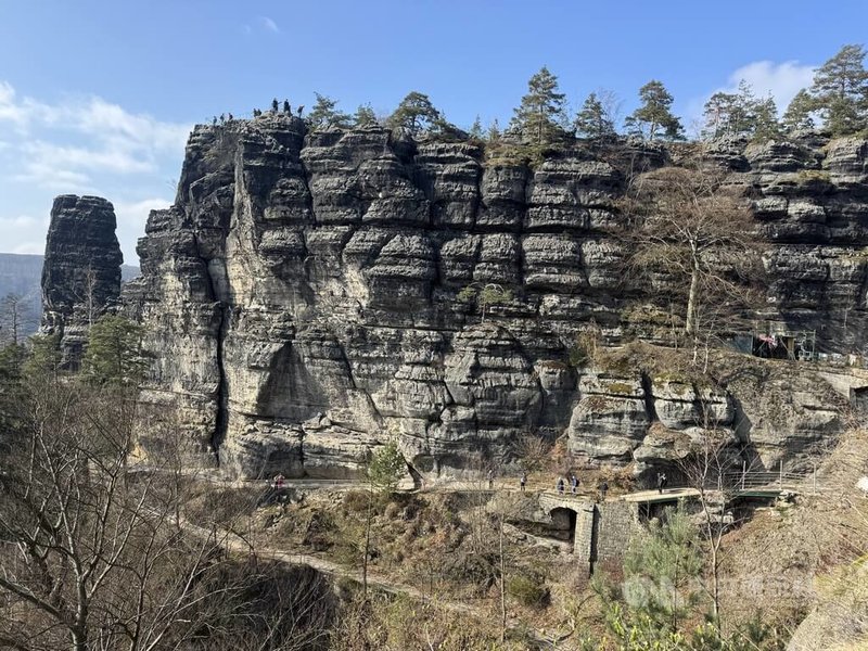位在捷德邊界的波希米亞瑞士國家公園，地形主要由砂岩構成，經長期風化與侵蝕，形成各式奇岩怪石。中央社記者劉郁葶波希米亞瑞士國家公園攝　115年4月12日