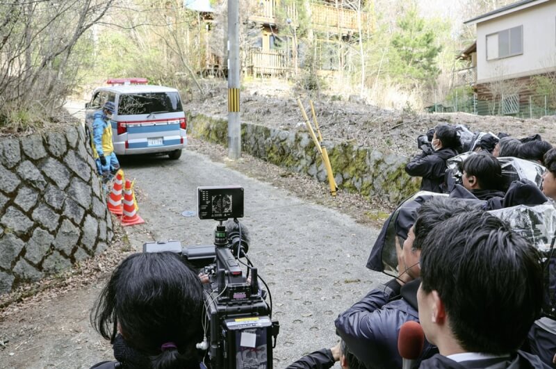 日本京都府南丹市男童安達結希失蹤，警方11日持續在山區搜索。（共同社）