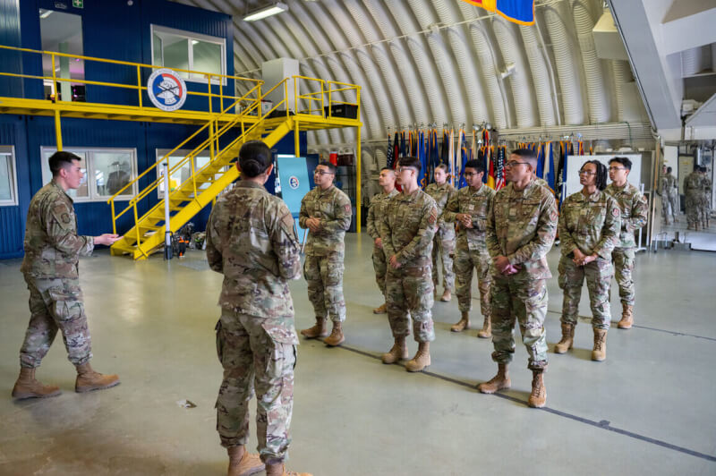 德國拉姆施坦空軍基地為美國空軍海外重要據點。圖為今年3月美軍在拉姆施坦空軍基地進行訓練。（取自拉姆施坦空軍基地官網）中央社記者林尚縈柏林傳真　115年4月13日