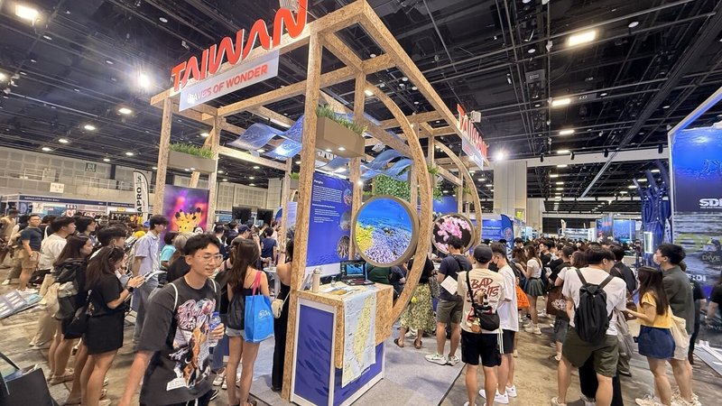 亞洲最大潛水展10日在新加坡登場，台灣觀光署設展主打「潛水旅遊」。（觀光署駐新加坡辦事處提供）中央社記者吳昇鴻新加坡傳真　115年4月13日