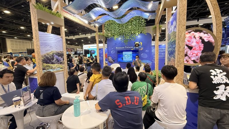 亞洲最大潛水展10日在新加坡登場，展會期間，台灣觀光署舉辦多場潛水講座。（觀光署駐新加坡辦事處提供）中央社記者吳昇鴻新加坡傳真　115年4月13日