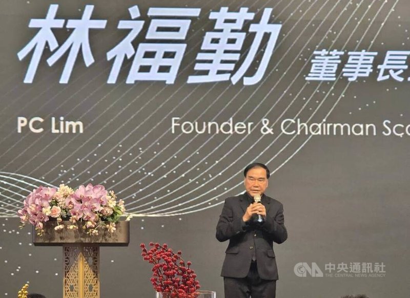 台灣連鎖家具龍頭詩肯春酒登場，董事長林福勤（圖）強調，詩肯持續深耕台灣的決心。中央社記者江明晏攝　115年4月14日