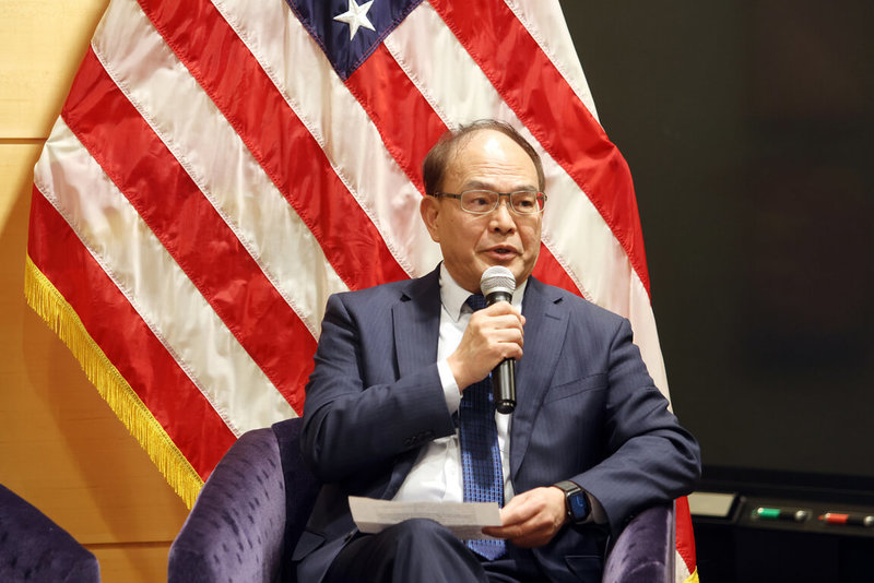 駐加拿大代表曾厚仁在GCTF渥太華國際研討會致詞。（駐加代表處提供）中央社記者胡玉立多倫多傳真　115年4月15日