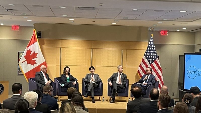駐加拿大代表處與美國駐加大使館在渥太華合辦「全球合作暨訓練架構」（GCTF）「在網路戰中守護關鍵基礎設施」國際研討會。（駐加代表處提供）中央社記者胡玉立多倫多傳真 　115年4月15日