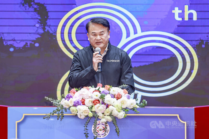 台電15日舉行「台灣電力工會115年五一勞動節模範勞工表揚大會」，台電工會理事長吳有彬（圖）致詞時表示，台電工會永遠是台電最堅強的後盾。中央社記者鄭清元攝　115年4月15日