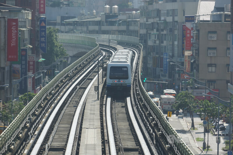 北捷文湖線，非當事列車。（中央社檔案照片）
