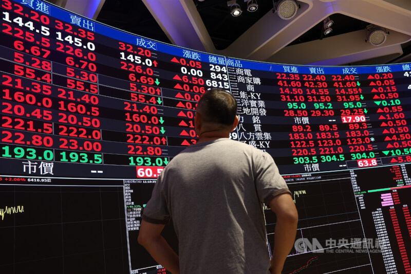 台股15日開高走強，終場加權指數36722.14點，上漲426.02點，創收盤指數新高。中央社記者王騰毅攝  115年4月14日