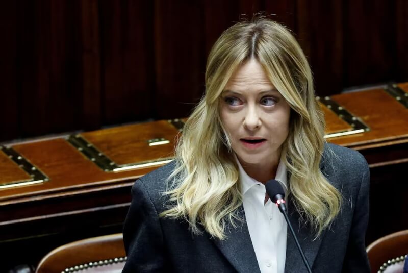 義大利總理梅洛尼。（路透社）