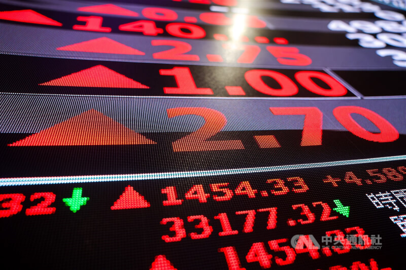 台股。（中央社檔案照片）