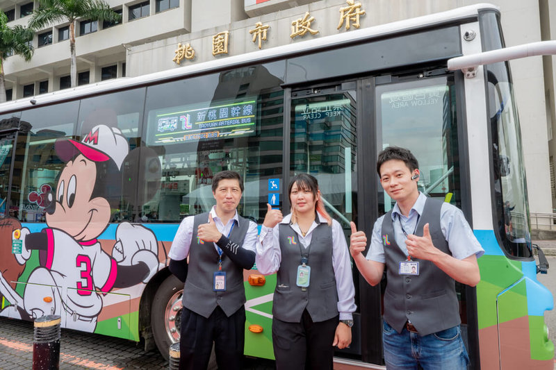 桃園市交通局17日發布「TAB新桃園幹線（Taoyuan Arterial Bus）」，為桃園市推動的幹線公車品牌，規劃推出12條幹線公車，包含5條既有幹線優化及7條新闢幹線。（桃園市政府提供）中央社記者葉臻傳真　115年4月17日