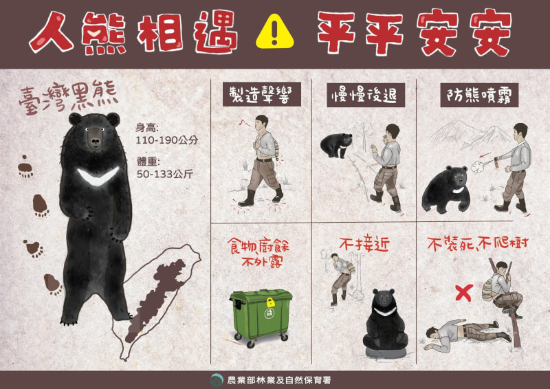 農業部林業及自然保育署宜蘭分署表示，去年12月在棲蘭山區首次拍攝到台灣黑熊身影與熊窩。（圖取自林保署宜蘭分署網頁yilan.forest.gov.tw）