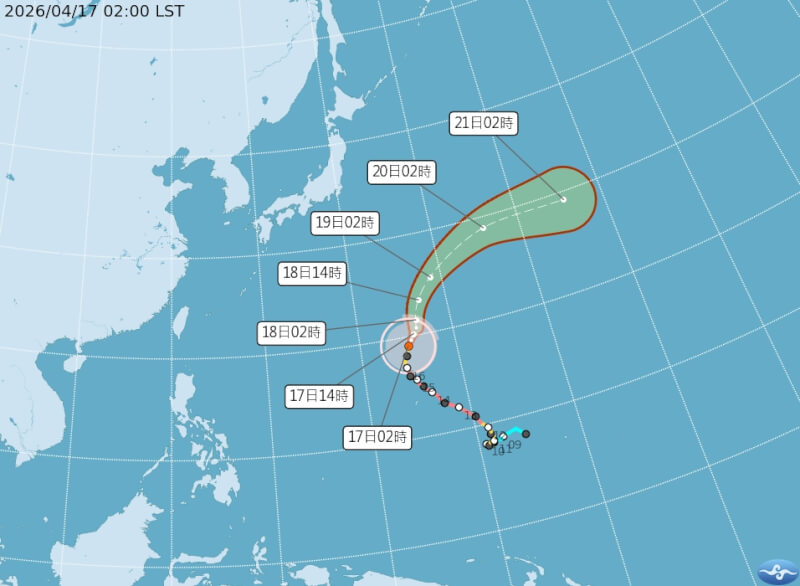（圖取自氣象署網頁cwa.gov.tw）