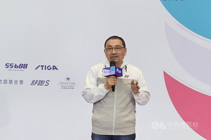 新北市長侯友宜（圖）針對國民黨新北市長參選人李四川曾說若當選市長，會解決中、永和塞車的問題表示；市府會全力讓雙北的交通一路都能夠順暢。中央社記者王鴻國攝　115年4月20日