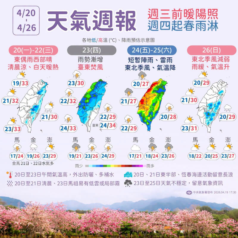 （圖取自facebook.com/cwa.weather）