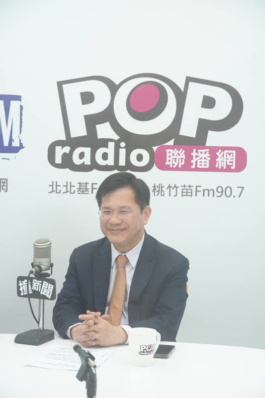 外交部長林佳龍20日接受廣播節目專訪，就總統賴清德出訪等時事進行回應。（POP撞新聞提供）中央社記者楊堯茹傳真　115年4月20日