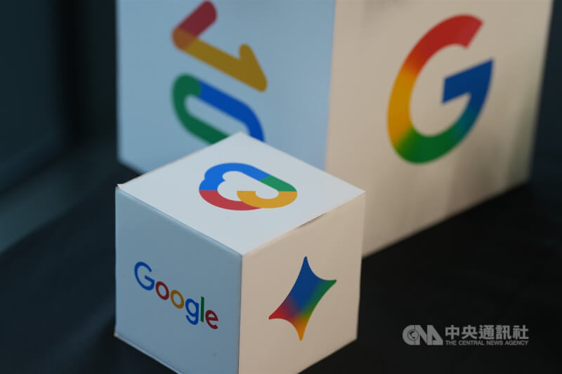 圖為Google台灣AI基礎建設研發中心辦公室內的企業形象擺飾品。（中央社檔案照片）