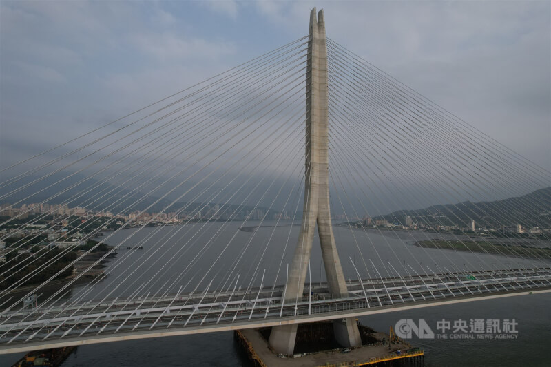 淡江大橋。（中央社檔案照片）