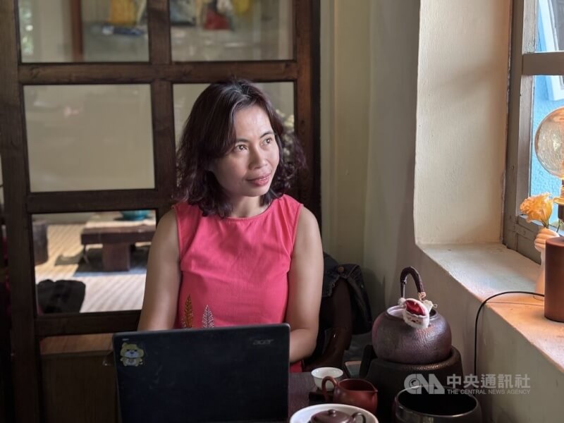 越南著名女性主義作家阮文馨說，她最暢銷的作品都與台灣有關。台灣是人生最美的意外，也是她人生的學校。（中央社曾婷瑄）