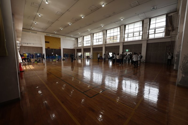 名古屋亞運賽館分布較為零散，運動部結合國訓中心設置中繼站，22日考察位於豐橋區的豐橋市民活動中心，位於2樓的室內場館將提供選手訓練使用。（中華奧會提供）中央社記者黎建忠傳真　115年4月21日