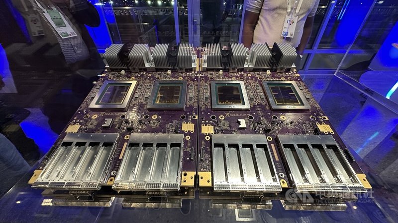 Google新TPU 8i晶片專用於推論。中央社記者張欣瑜拉斯維加斯攝　115年4月22日