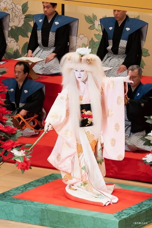 「日本江戶傳統藝能之夜：歌舞伎．舞踊．邦樂」24日將在高雄文化中心至德堂登場，歌舞伎演員大谷廣松（前）將演出舞踊「石橋」。（高雄愛樂文化藝術基金會提供）中央社記者趙靜瑜傳真  115年4月22日